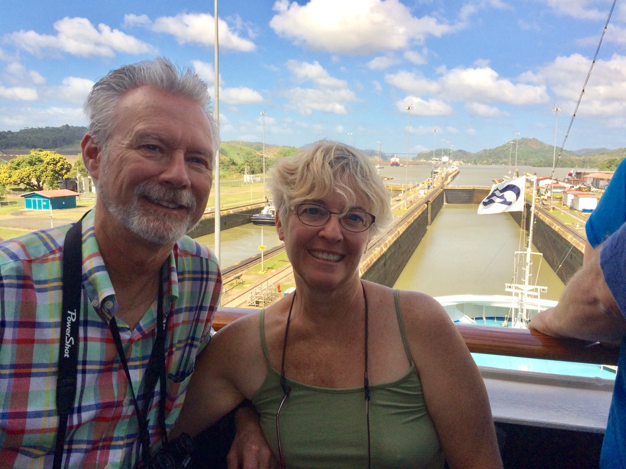 Jeff and Jane at the Panama Canal