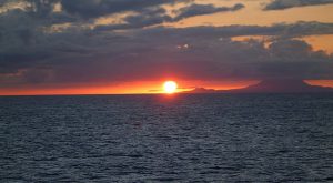 Sunset at sea