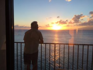 Jeff enjoying the sunset